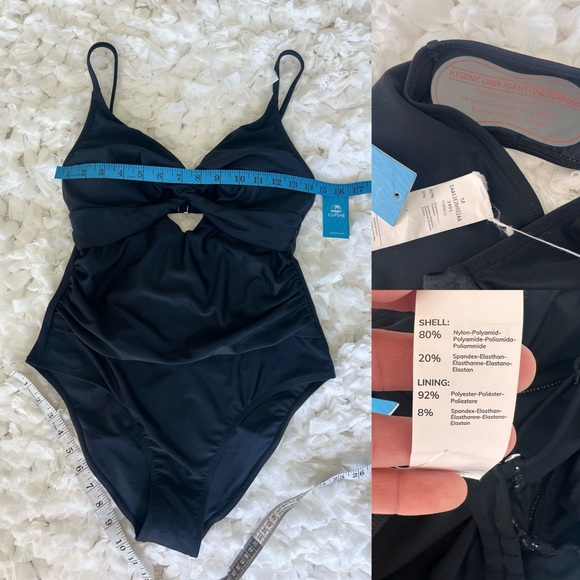 NWT Women's Twist Front Cutout One Piece Swimsuit SIZE MEDIUM - Picture 12 of 17